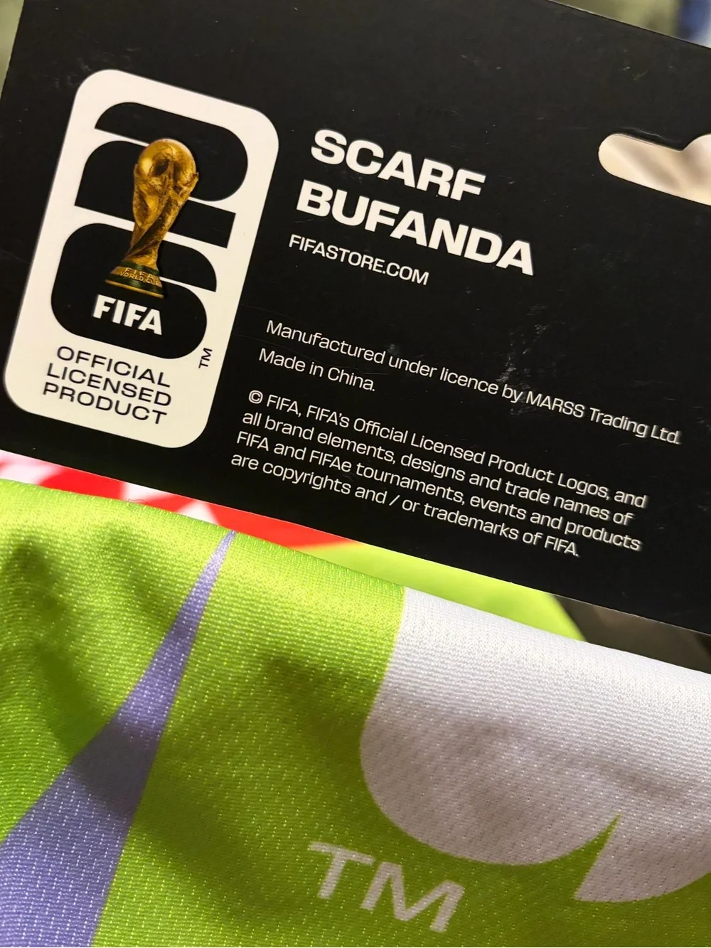 FIFA World Cup '26 Multi Color Scarf, NWT